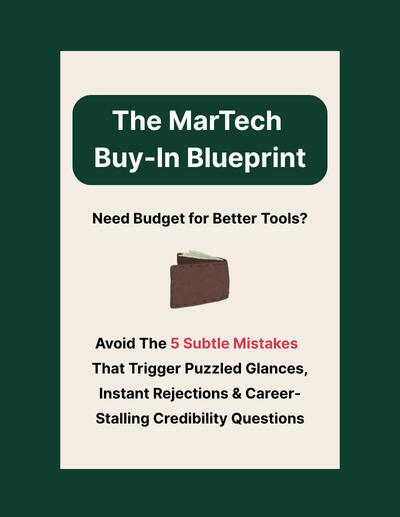The MarTech Buy-In Blueprint cover
